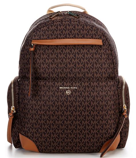 michael kors prescott large nylon backpack|logo prescott large backpack.